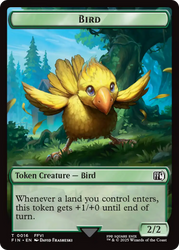 Hero (0007) // Bird (0016) Double-Sided Token [FINAL FANTASY Tokens]