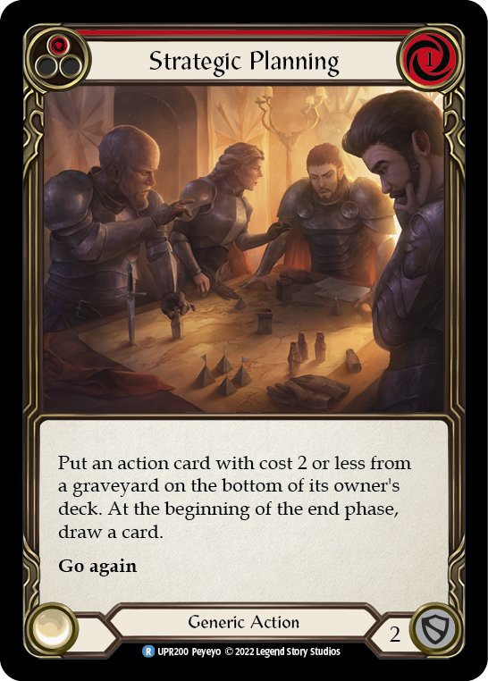Strategic Planning (Red) [UPR200] (Uprising)  Rainbow Foil